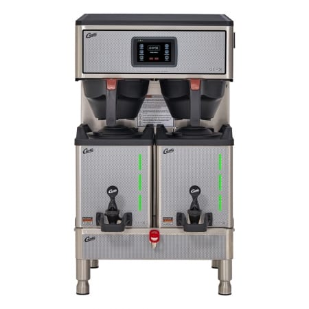 Curtis G4 GemX Gemini® IntelliFresh® Twin 1.5 Gallon Coffee Brewer with FreshTrac® Satellites G4GEMXTIFT10A1000