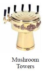 Glastender Mushroom Beer Towers