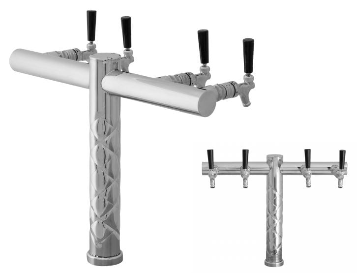 Lancer Criss Cross T Bar Draft Beer Towers