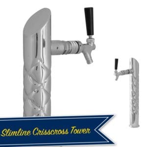 Lancer Slimline Criss Cross Draft Beer Towers