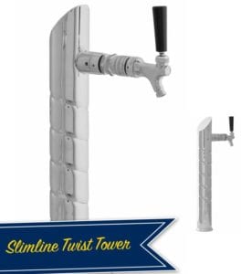 Lancer Twist Slimline Bar Draft Beer Tower